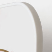 Roze en goud Ik ben bij jullie Pickleball Paddle (Links Detail)