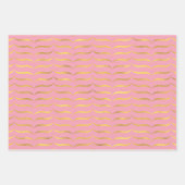 Roze en goud inpakpapier vel (Voorkant 2)