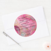 Roze en Goud Marmeren Cosmetica Jar Label (Envelop)