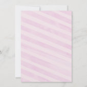 Roze en Goud Meisje Baby Sprinkle Shower Invitatio Kaart (Achterkant)