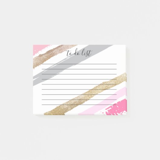 Roze en goud om Post-it opmerkingen te maken Post-it® Notes (Voorkant)