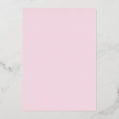 Roze en goud praten 30 jaar met mij folie uitnodiging (Achterkant)