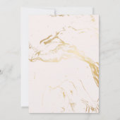 Roze en Goud Reiskaart huwelijksuitnodiging Kaart (Achterkant)