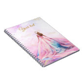 Roze en Goud Sweet Sixteen Notitieboek (Rechterzijde)