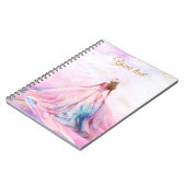 Roze en Goud Sweet Sixteen Notitieboek (Linkerzijde)