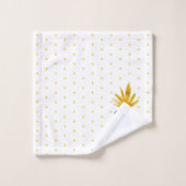 Roze en Goud Tropische Ananas en Polka Dots Bad Handdoek (Wasdoekje)