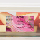 Roze en Goud Waterdichte Cosmetica Dropper Fles Labels (Aangebracht)