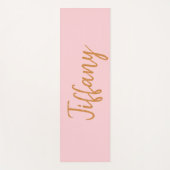  roze en goud yogamat (Voorkant)