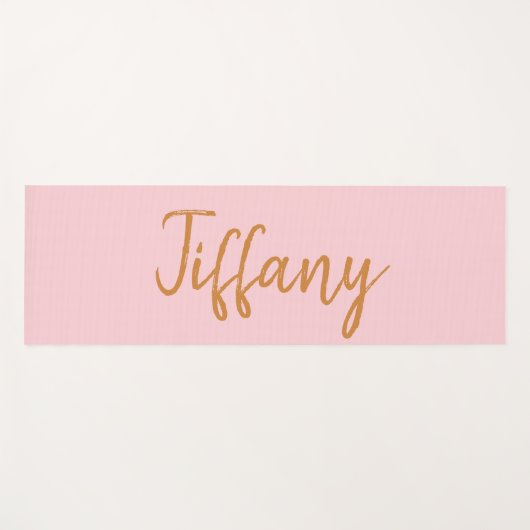  roze en goud yogamat (Voorkant (horizontaal))