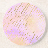 Roze en goud zandsteen onderzetter (Voorkant)