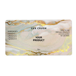 Roze en goudalcohol Dropperflaconlabels Etiket