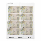 Roze en goudalcohol Dropperflaconlabels Etiket (Full Sheet)