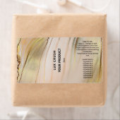 Roze en goudalcohol Dropperflaconlabels Etiket (Insitu)