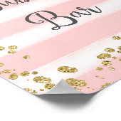 Roze en goudbollig Poster voor weddenschappen (Hoek)