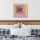 Roze en goudcanvas kunst canvas afdruk (Insitu (Slaapkamer))
