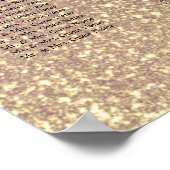 Roze en goudConfetti - 16 Zitkuur Poster (Hoek)