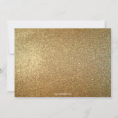 Roze en goudConfetti Quinceanera 15 jaar Kaart (Achterkant)