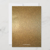 Roze en goudConfetti Quinceanera 15 jaar Kaart (Achterkant)