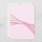 Roze en gouden 18e verjaardag kaart (Achterkant)