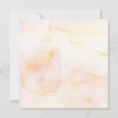 Roze en Gouden 50ste Verjaardagsuitnodigingen Kaart (Achterkant)