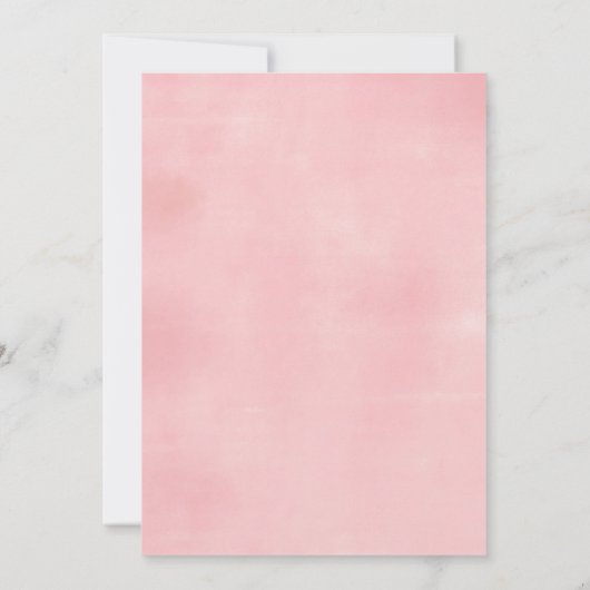 Roze en gouden aprilbuien brengen may bloemen kaart (Achterkant)