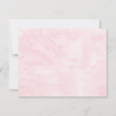 Roze en gouden Baby - Hartelijk dank Bedankkaart (Achterkant)