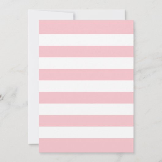 Roze en gouden Baby shower Kaart (Achterkant)