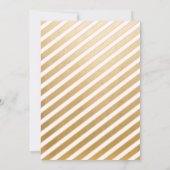 Roze en gouden Baby shower Kaart (Achterkant)