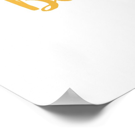 Roze en gouden Baby shower Welkomstteken, Floral Poster (Hoek)