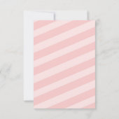 Roze en gouden baby showers uitnodiging (Achterkant)