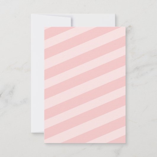 Roze en gouden baby showers uitnodiging (Achterkant)