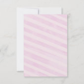 Roze en gouden Baby Sprinkle Shower Hartelijk dank Kaart (Achterkant)