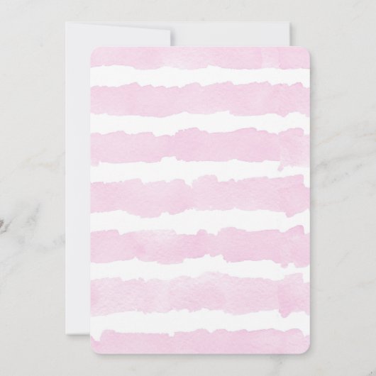 Roze en gouden ballerina danseres verjaardag kaart (Achterkant)