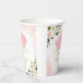 Roze en Gouden Ballerina Tutu Baby shower Papieren Papieren Bekers (Rechts)