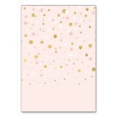 Roze en gouden ballonnen 1ste meisje: verjaardag kaart (Achterkant)