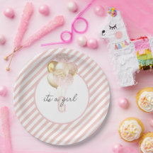 Roze en gouden ballonnen Baby shower