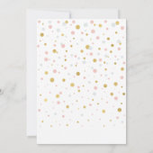 Roze en gouden ballonnen | Meisje 3rd Birthday Par Kaart (Achterkant)