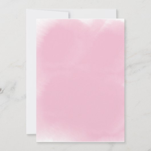 Roze en Gouden Ballonnen, Partij Verjaardag Kaart (Achterkant)