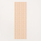 Roze en gouden bladpatroon yogamat (Voorkant)