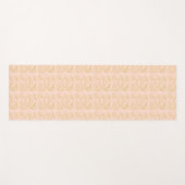 Roze en gouden bladpatroon yogamat (Voorkant (horizontaal))