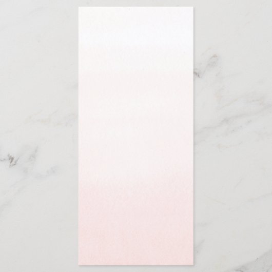 Roze en Gouden Bloemen Elegant Menu (Achterkant)