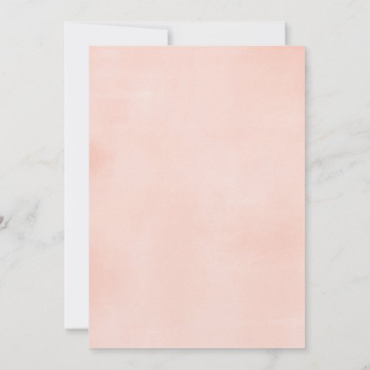 Roze en gouden bloementweeling meisjes baby shower kaart (Achterkant)