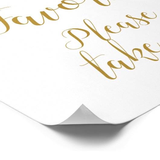 Roze en Gouden Bruids Bruiloft Bord Poster (Hoek)