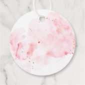 Roze en gouden bruidsdouche bedankt  bedankjes labels (Achterkant)