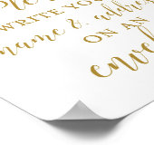 Roze en Gouden Bruidsmeisjes Borrel Sign Poster (Hoek)