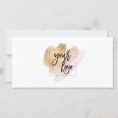 roze en gouden cadeaukaart logo toevoegen (Achterkant)