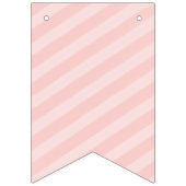 Roze en gouden Confetti Eerste verjaardag banner (Eerste vlag)