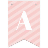 Roze en gouden Confetti Eerste verjaardag banner (Derde vlag)