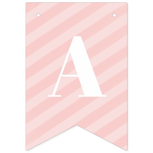 Roze en gouden Confetti Eerste verjaardag banner (Derde vlag)