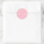 Roze en gouden Confetti Glam Shower Favor Sticker (Tas)
